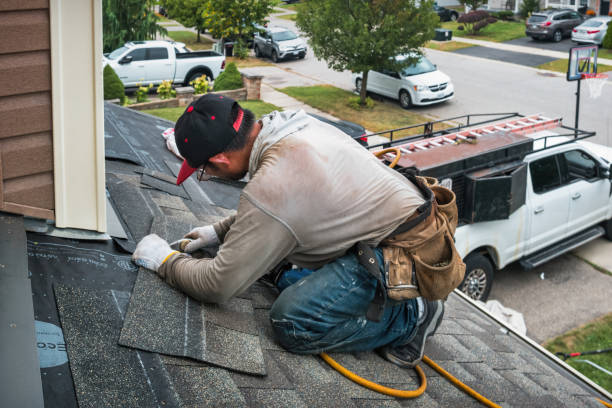 Professional Roofing technician working in Martville, NY